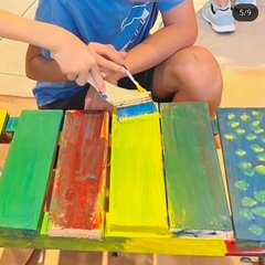 ベンチ塗り